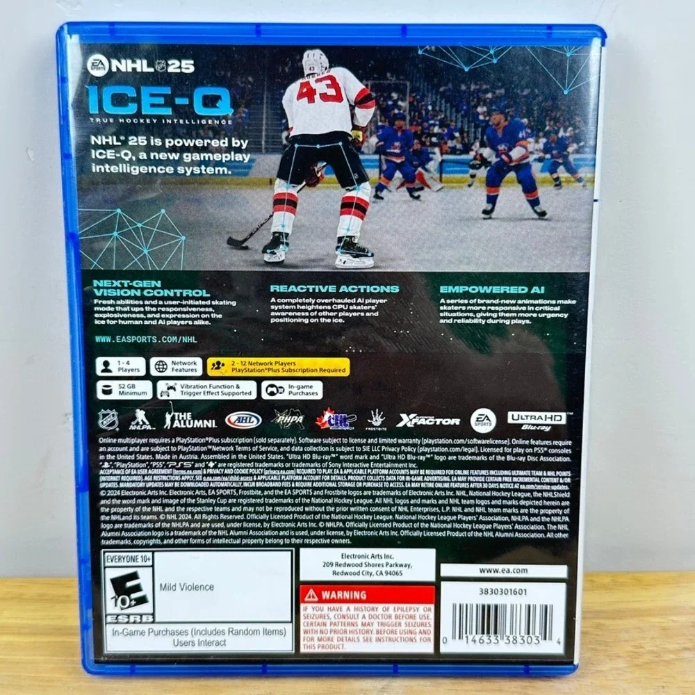 NHL 25 PlayStation 5 PS5 Sony EA Sports‎ Ice Hockey 024 ICE-Q Simulation